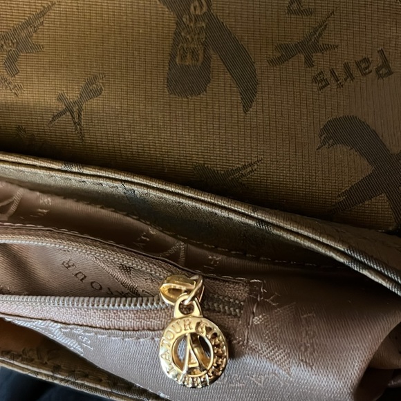 La Tour Eiffel Paris Two Tone Leather Shoulder Bag Purse - Picture 11 of 11